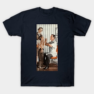 Vintage Science and Medicine, Pediatrician Doctor with Patient T-Shirt